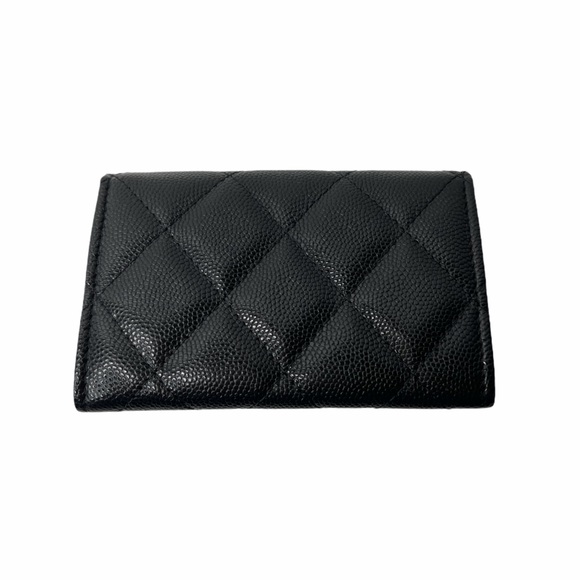 ❌SOLD❌Chanel Caviar So Black Card Holder Wallet - Picture 4 of 8